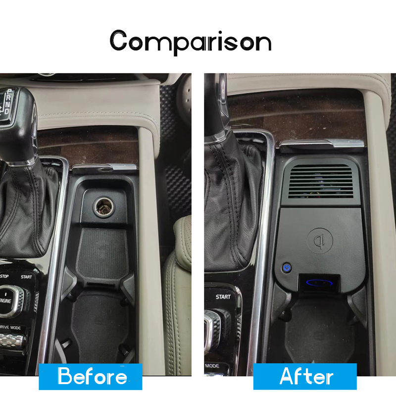 磁気磁気波ワイヤレス充電器、タイプcインターフェイス、Volvo xc90