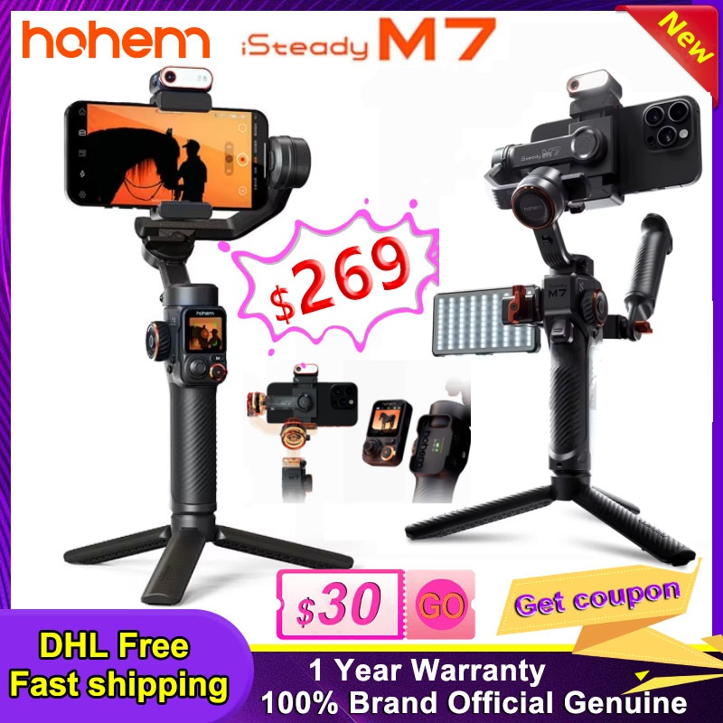Hohem M7 iSteady M7 Cell phone gimbal Stabilizer 3-axis Anti-Shake