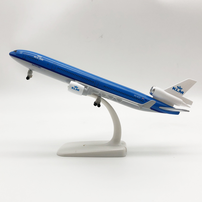 20cm diecast md11 MD-11 b777 klm americano world cargo companhias