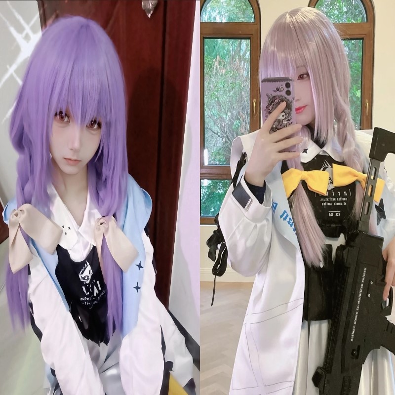 Blue Archive Hakari Atsuko Cosplay Costume Wig Headwear Women