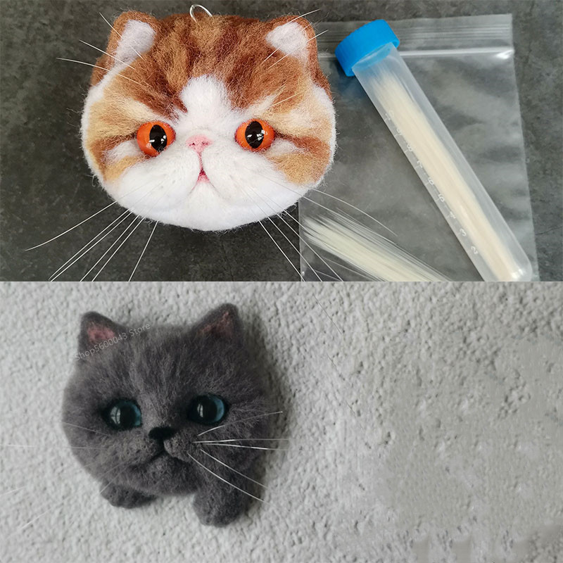 シミュレーション猫のひげ動物のひげウールフェルト DIY アクセサリー