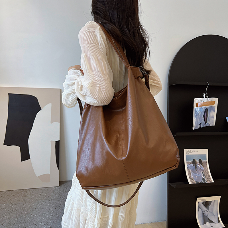 Tote Bag Women Tend Female Simple Large Retro Shoulder Side Bag
