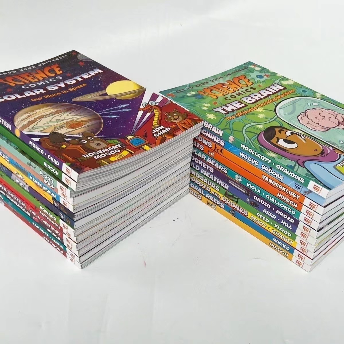 28 Books/Set Science Comics Children's Exploration Cognitive