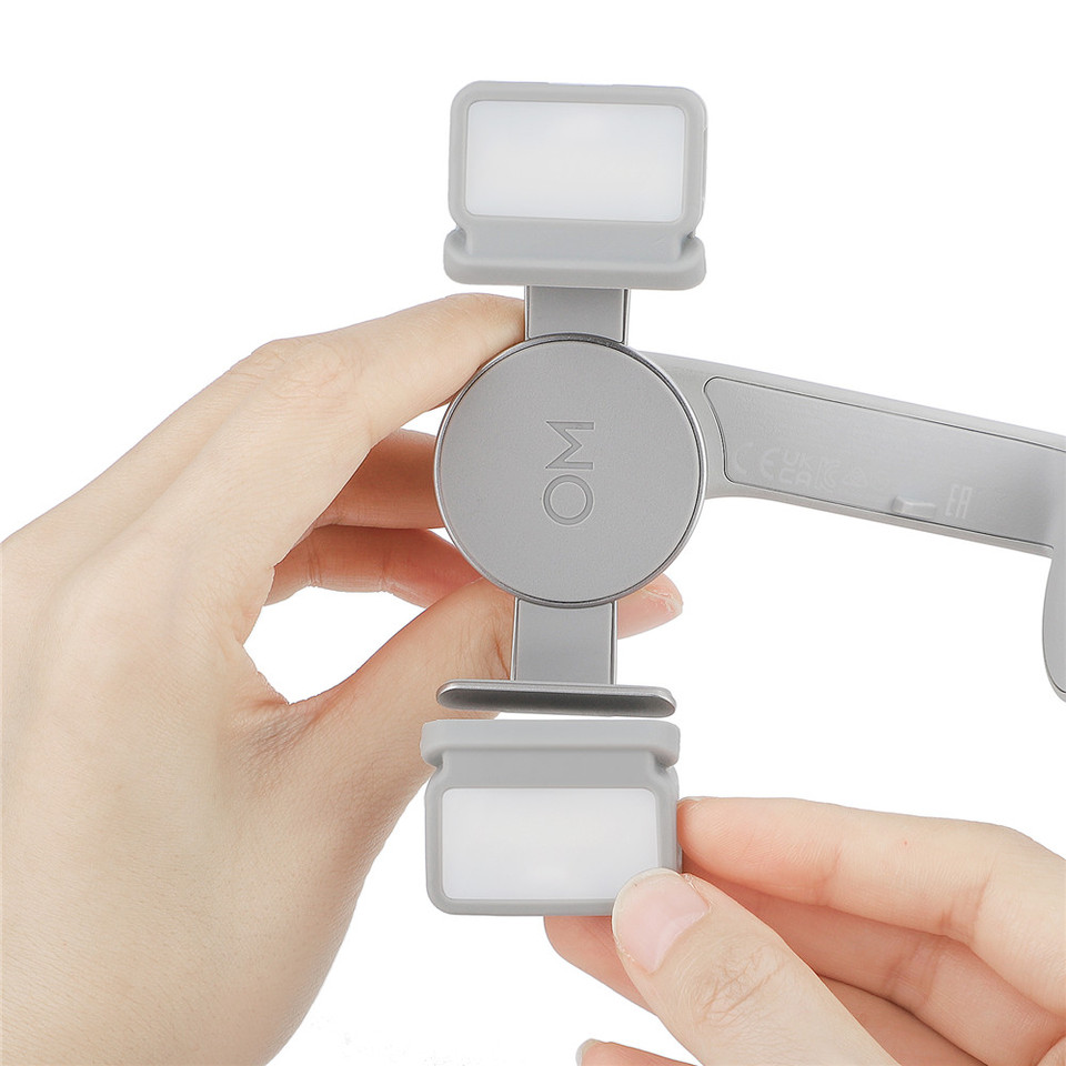Fill Light Phone Clamp for DJI OM 6/5/SE Adjustable Brightness