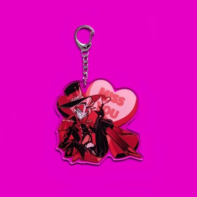Valentines 2025 Key Chain Women Vox Valentino Acrylic Key Ring The