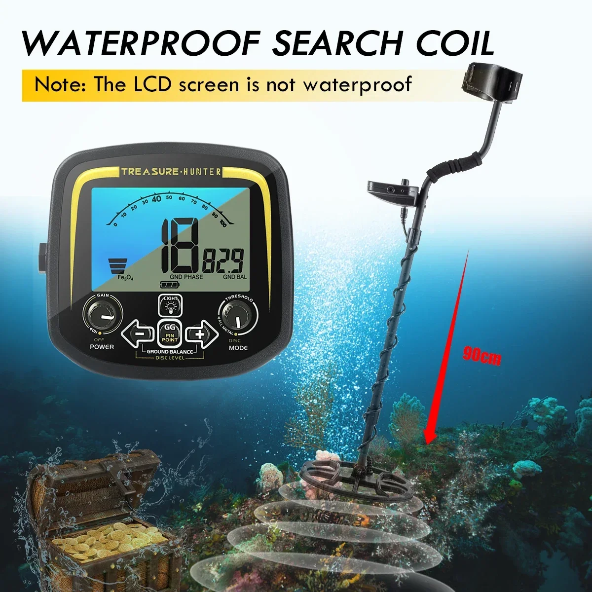 Treasure Hunter GX850 11inch Coil Professional Metal Detector