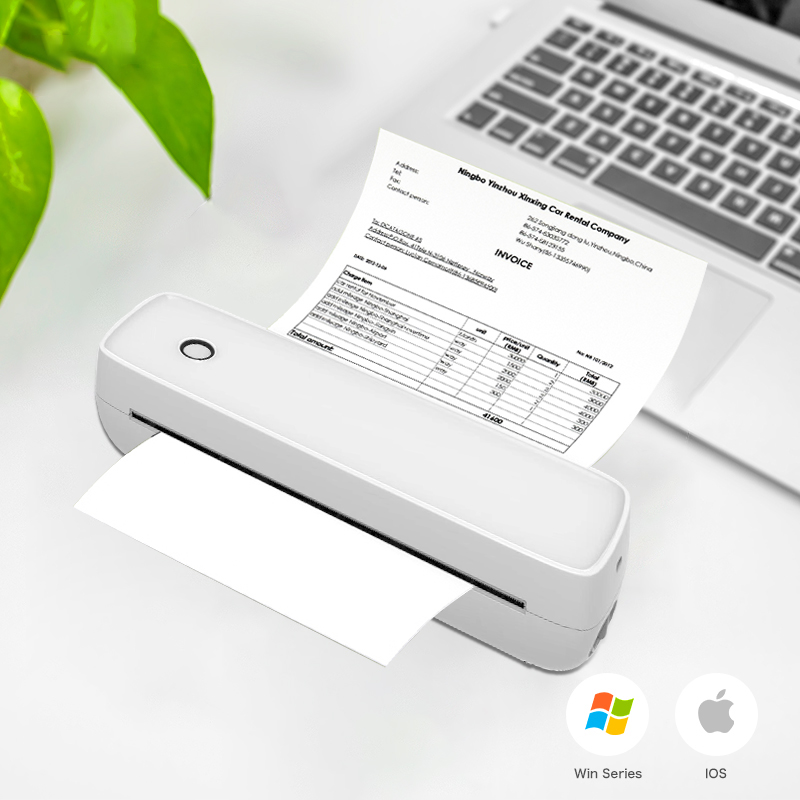 A4 サーマルプリンター A80 ポータブルプリンター 充電式プリンター