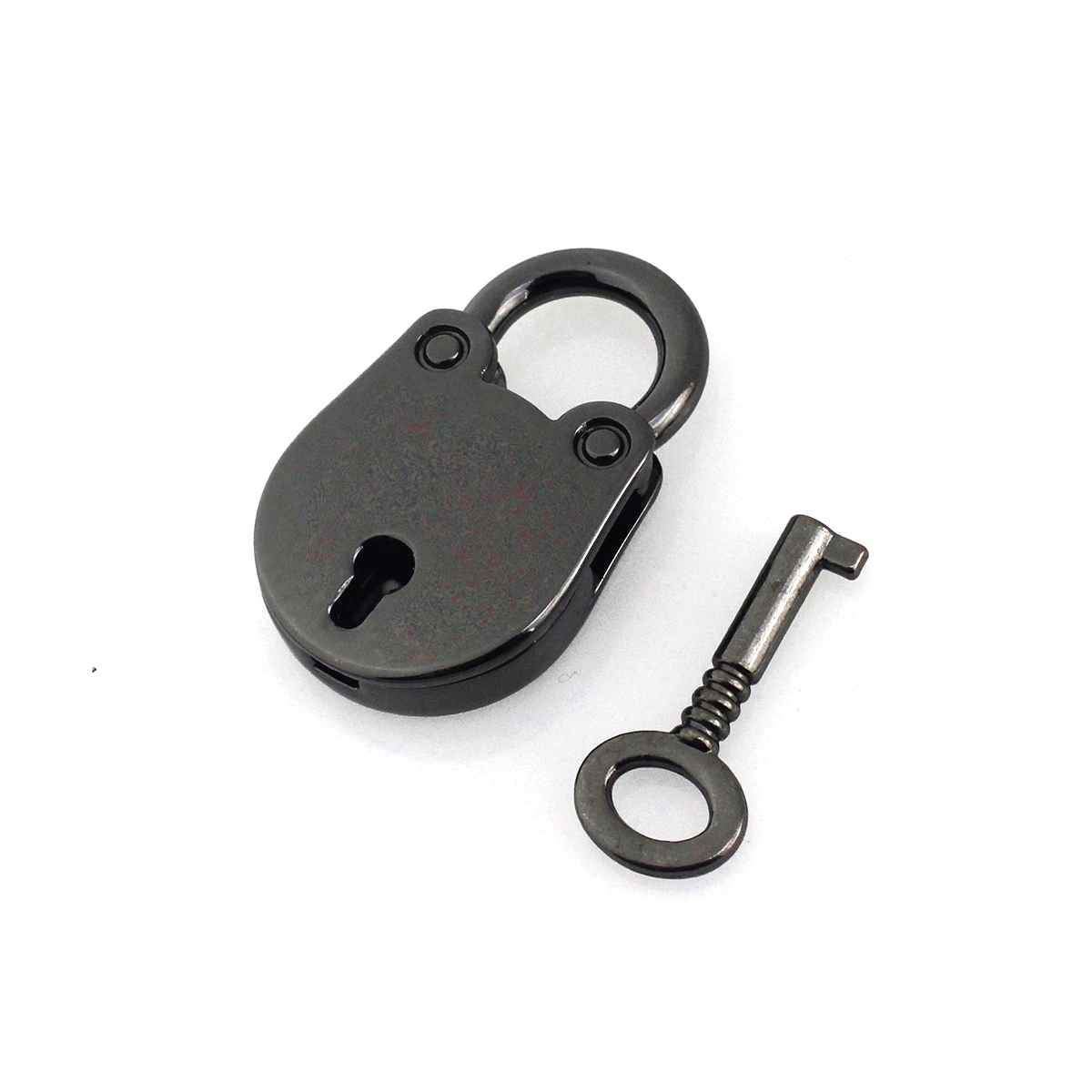 1Pcs Cat Shape Metal Mini Padlock Small Luggage Box Key Lock with