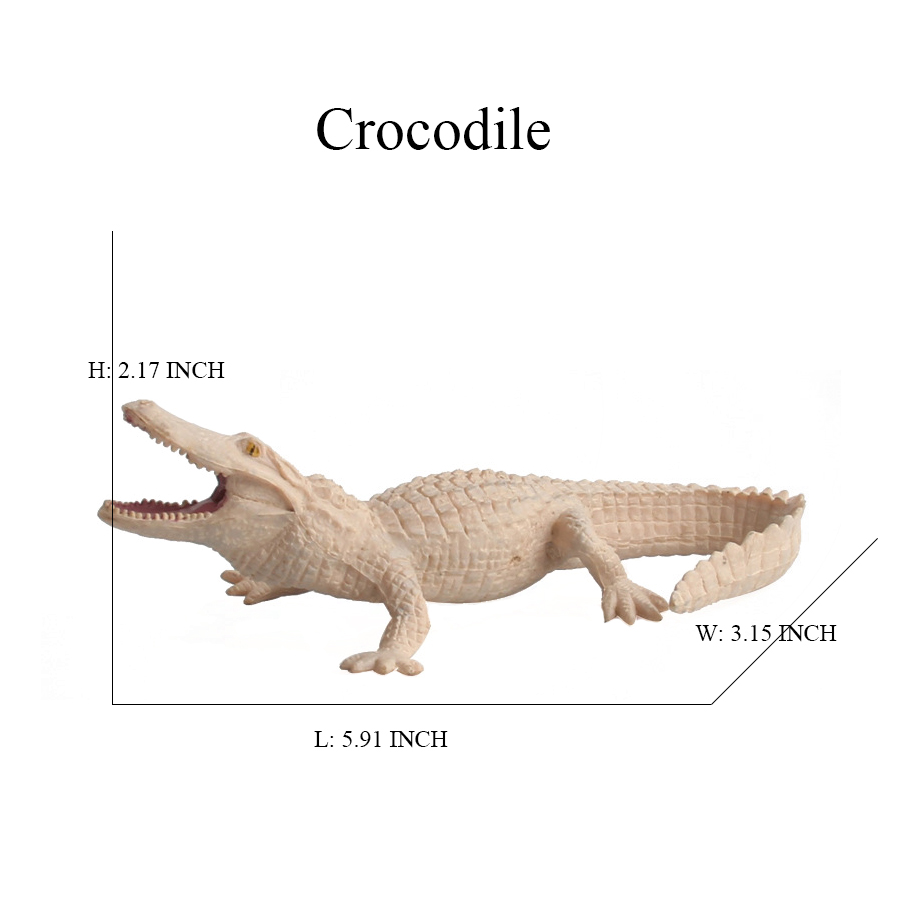 ワニのフィギュアのおもちゃ、ワニモデル、ライフサイクルプレイセット
