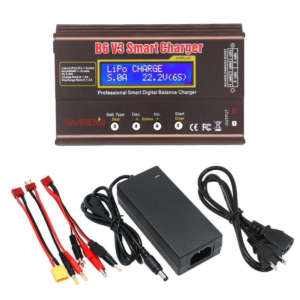 iMAX B6 V3 80 ワット 6A バッテリー充電器 LiHv Lipo ニッケル水素