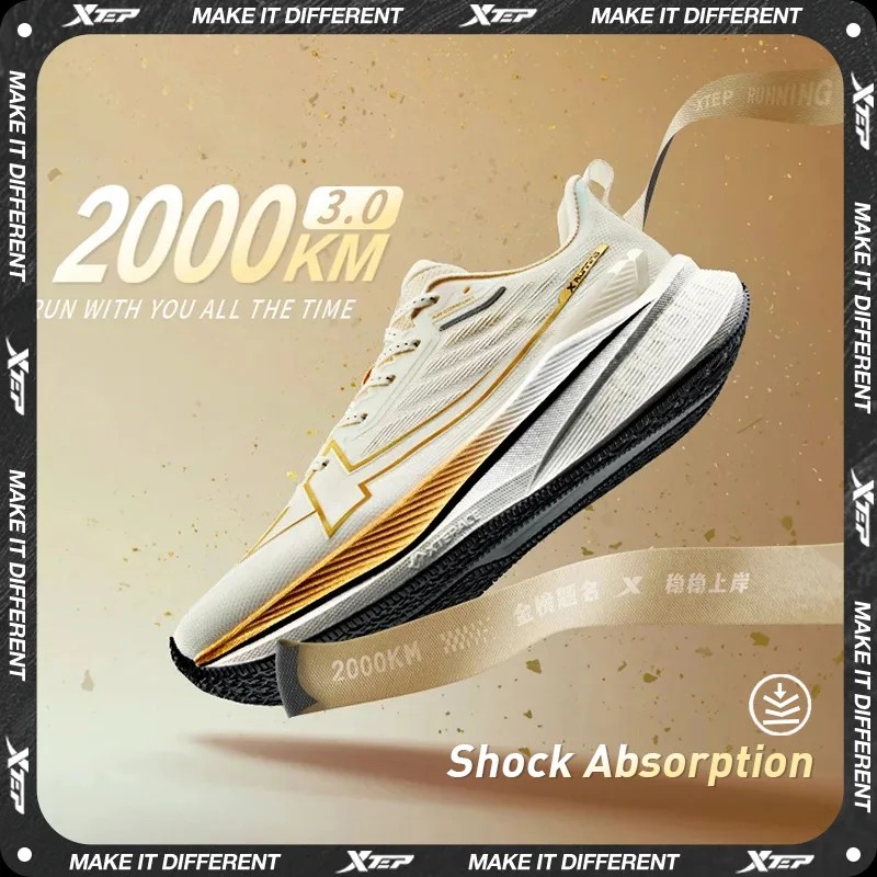 Xtep 2000km 3.0 Running Shoes For Men 2025 Spring Sneakers