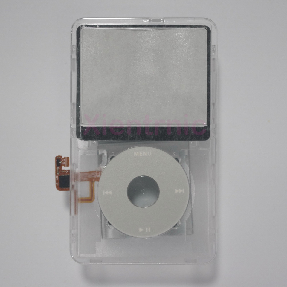 iPod 5th ビデオ透明クリアフロントカバーパネルとクリックホイール