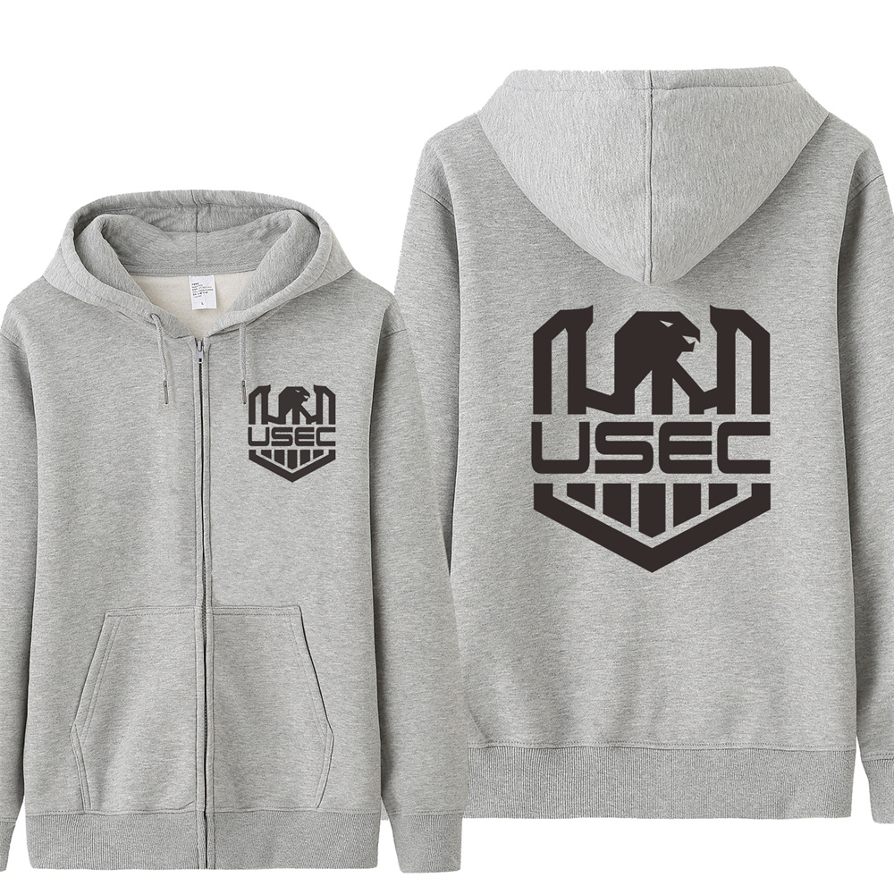 Tarkov USEC Logo Sweatshirts Men Casual USEC Hoodies Fleece Jacket