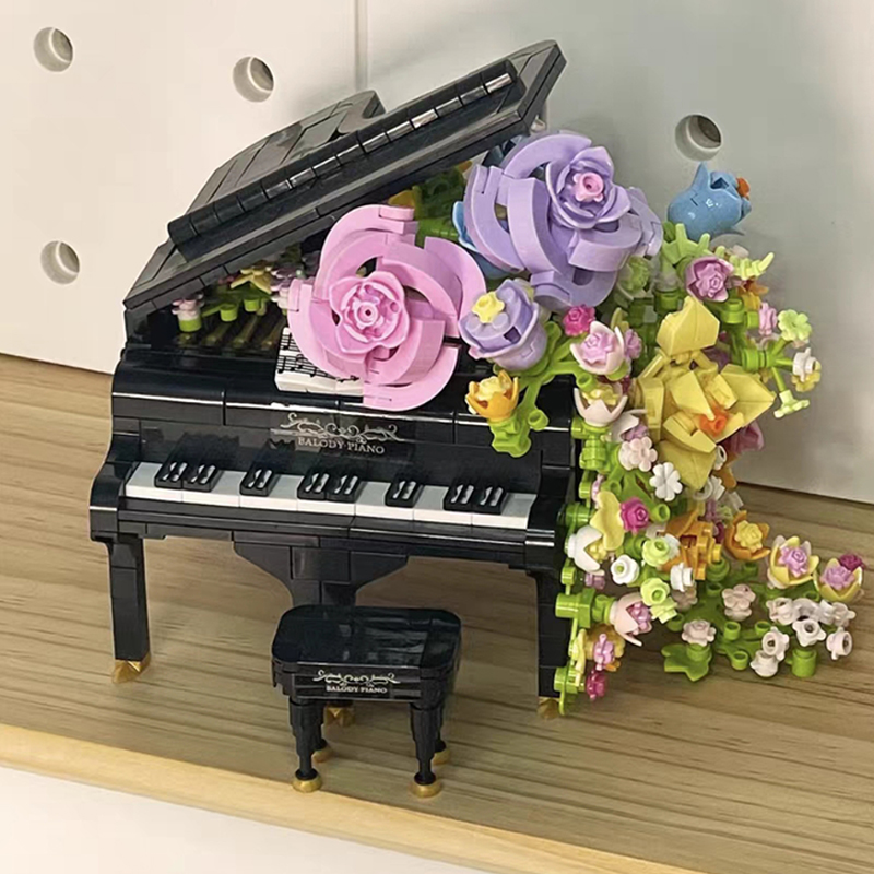 Balody 21194 Eternal Flower Music Piano Plant Musical Instrument