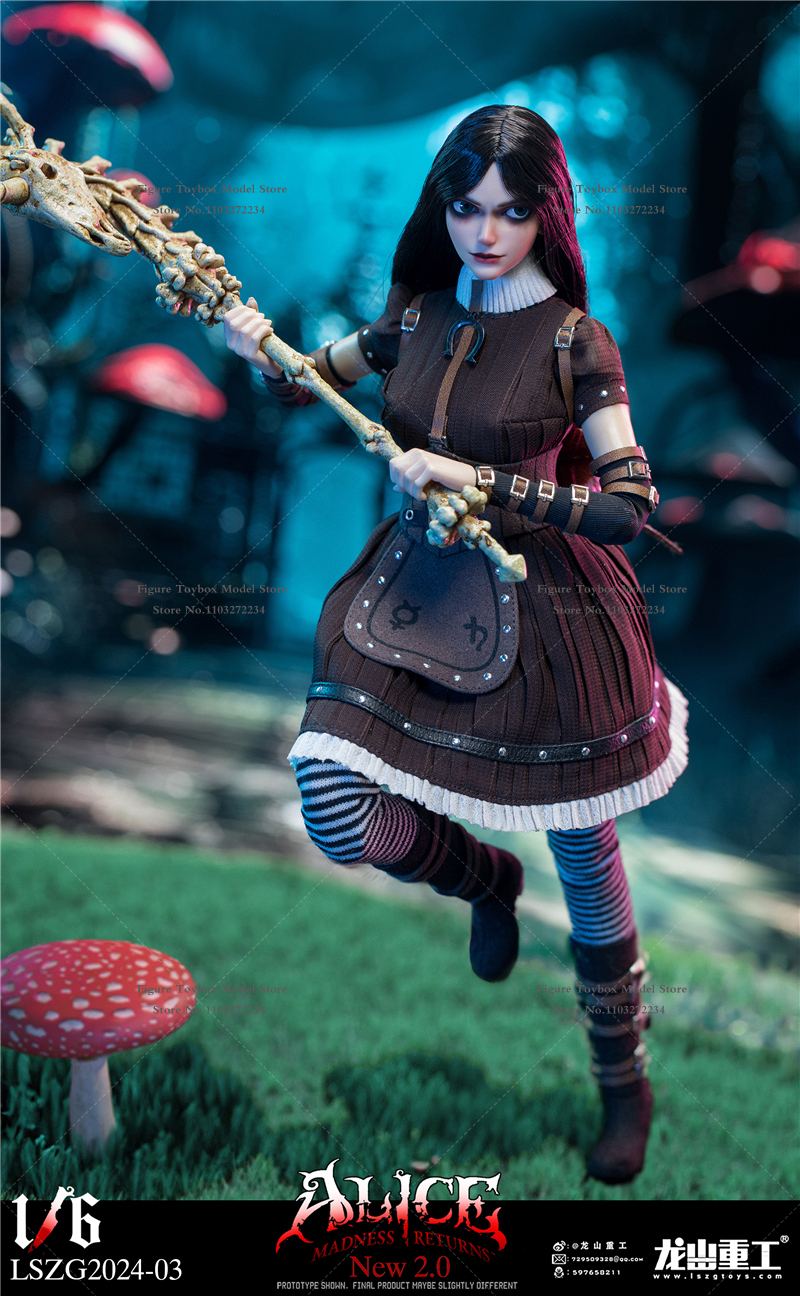 LSZG2024-03 1/6 Crazy Alice 2.0 Horror Girl Action Figure Perfect