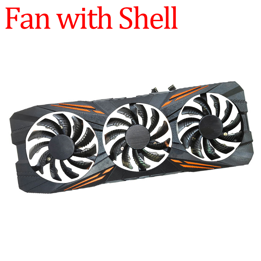 GTX1070Ti Graphics Card Cooling Fan with Shell For Gigabyte GTX