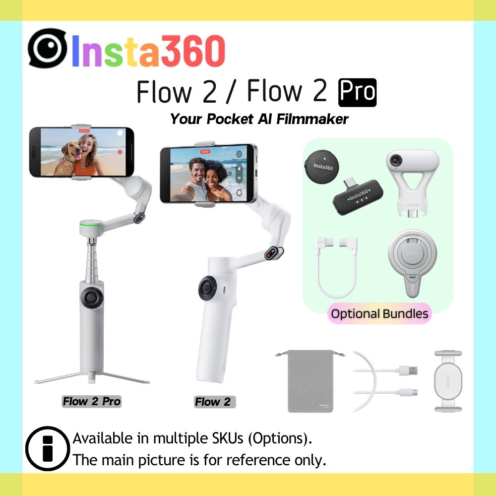Insta360 Flow 2 Pro or Flow 2 Handheld Gimbal Stabilizer AI