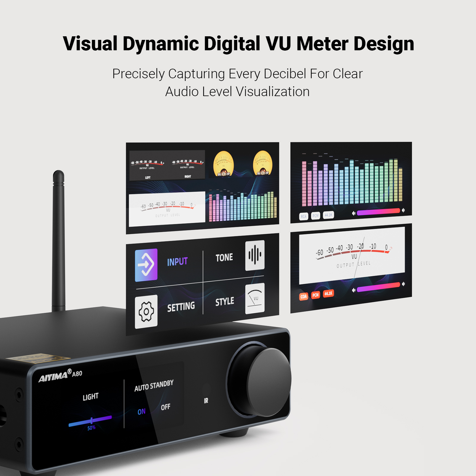 AIYIMA A80 TPA3255 Bluetooth DAC Stereo PFFB Power Amplifier