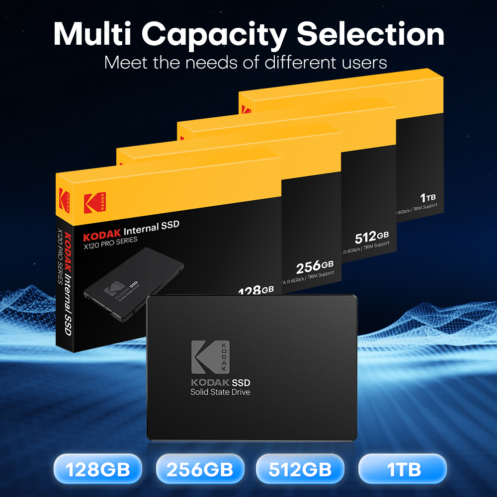 KODAK X120 SSD 1tb 512gb 256gb 128gb 6Gbps 550MB/s 2.5'' Sata3
