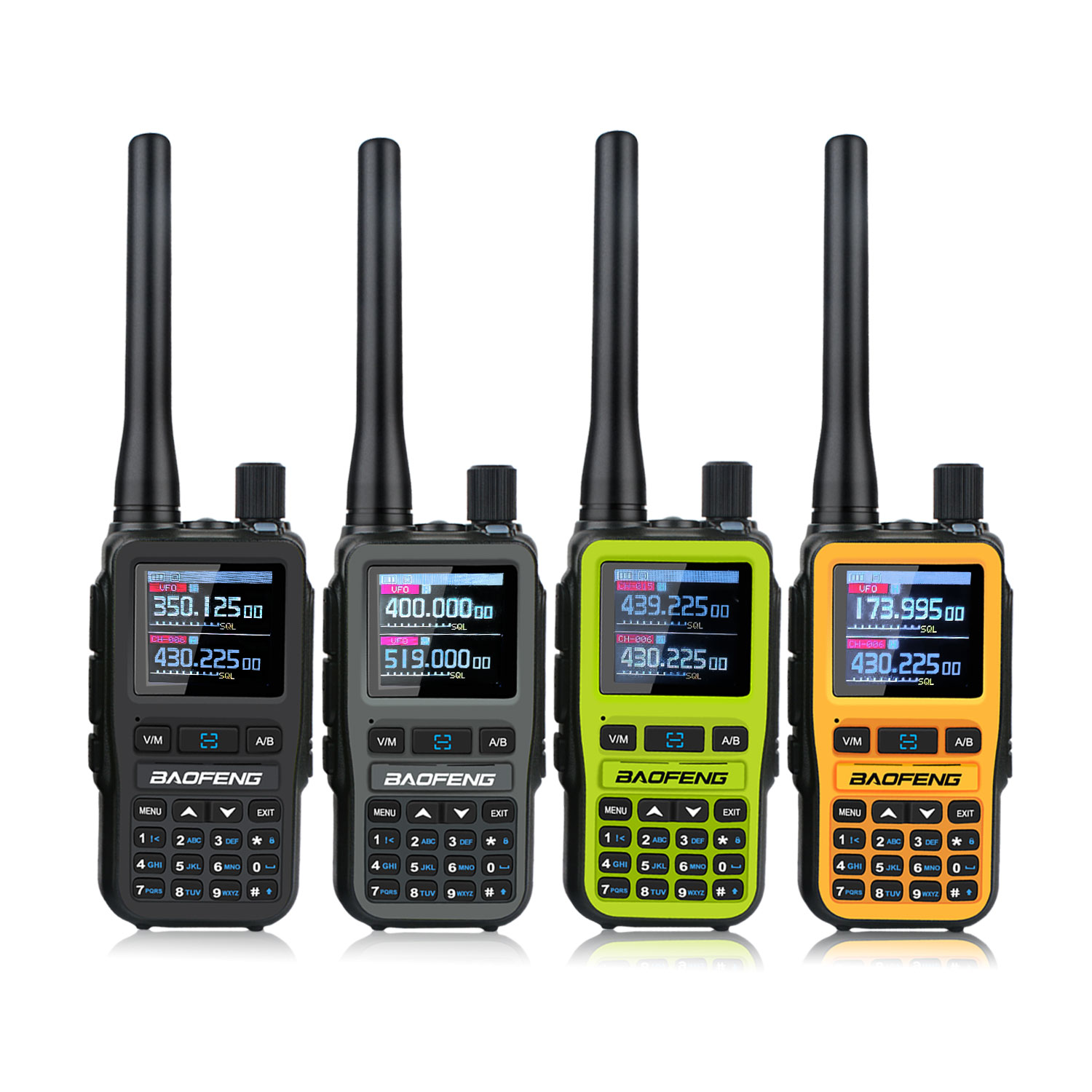 2個/パック BAOFENG UV-5R ミニ航空帯受信 VHF UHF デュアルバンド