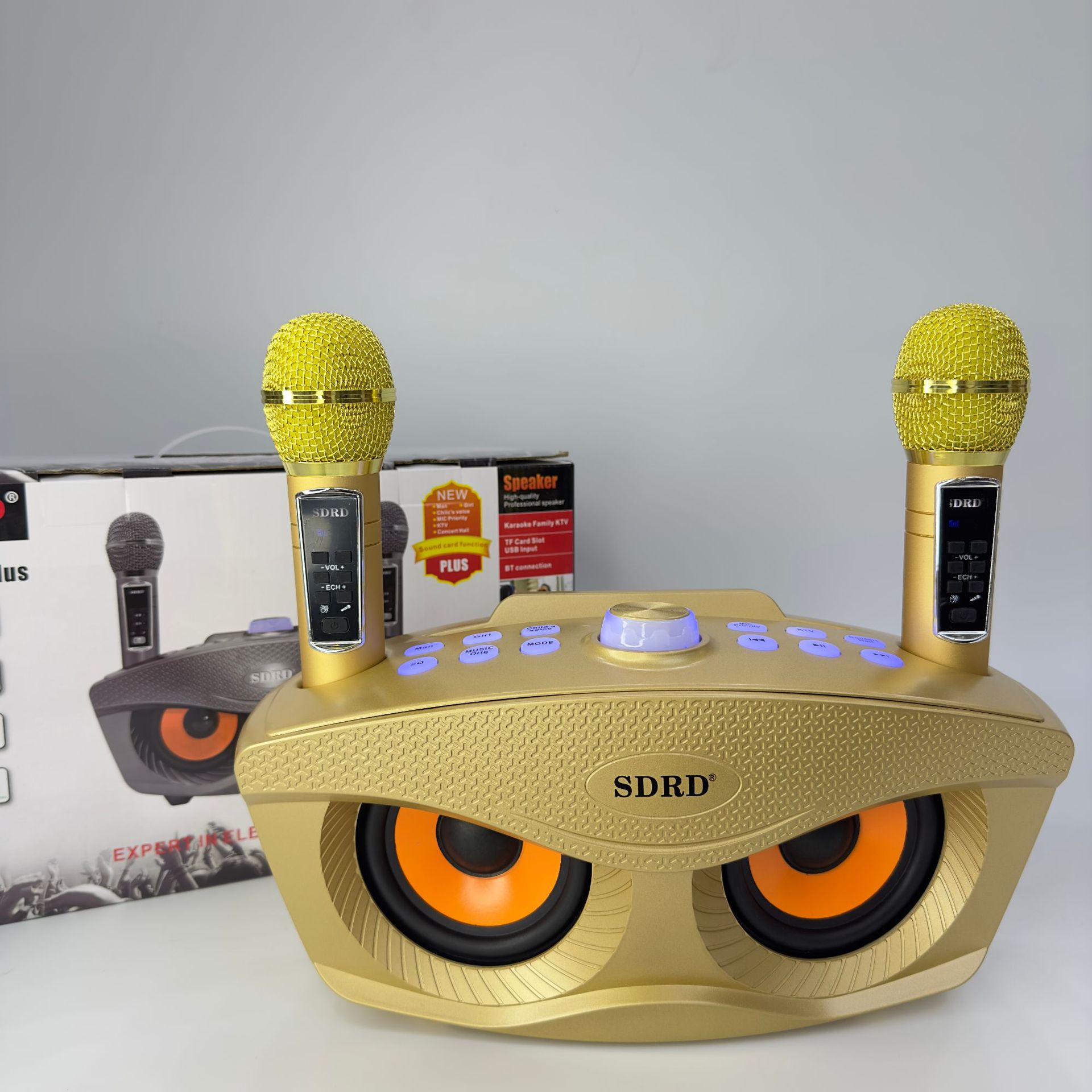 ポータブルワイヤレスカラオケスピーカー,SD306 plus,KTVファミリー,高