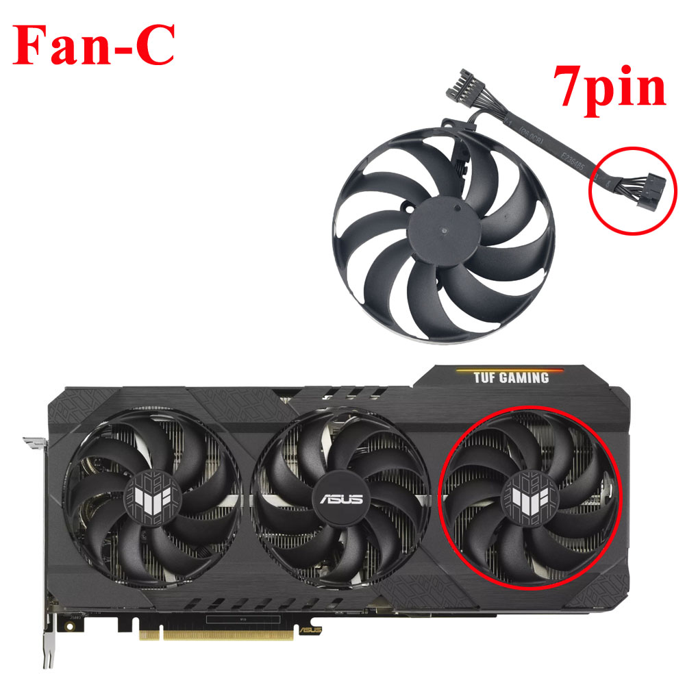 88MM CF9010U12D Cooler Fan Replacement For ASUS TUF Gaming GeForce