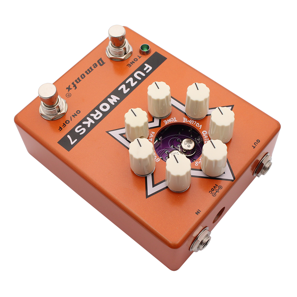 Demonfx Fuzz Works 7 Guitar Bass Effect Pedal Fuzz | eBay