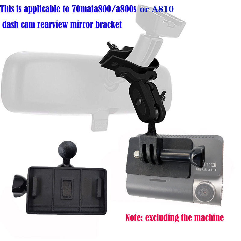 Rear view mirror suspension dash cam3d for 70maia800/a810 dvr