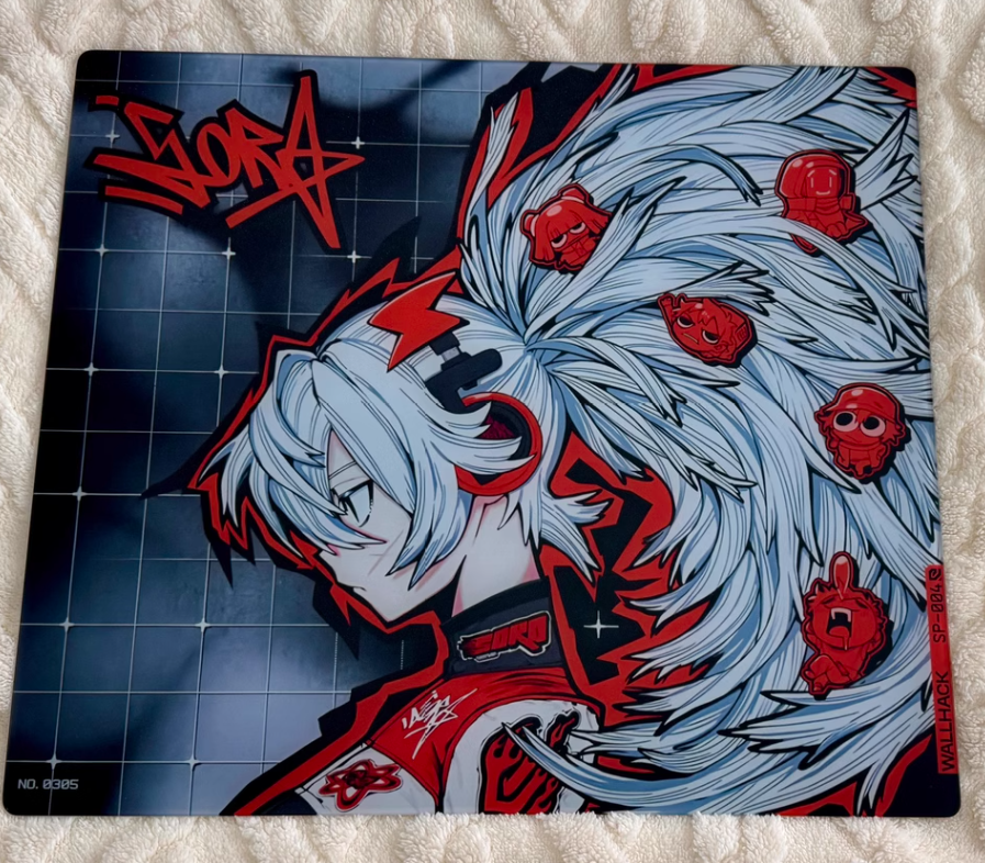 WALLHACK Frenzy SORA DRIFT SORA ARCADE TWINS glass mouse pad