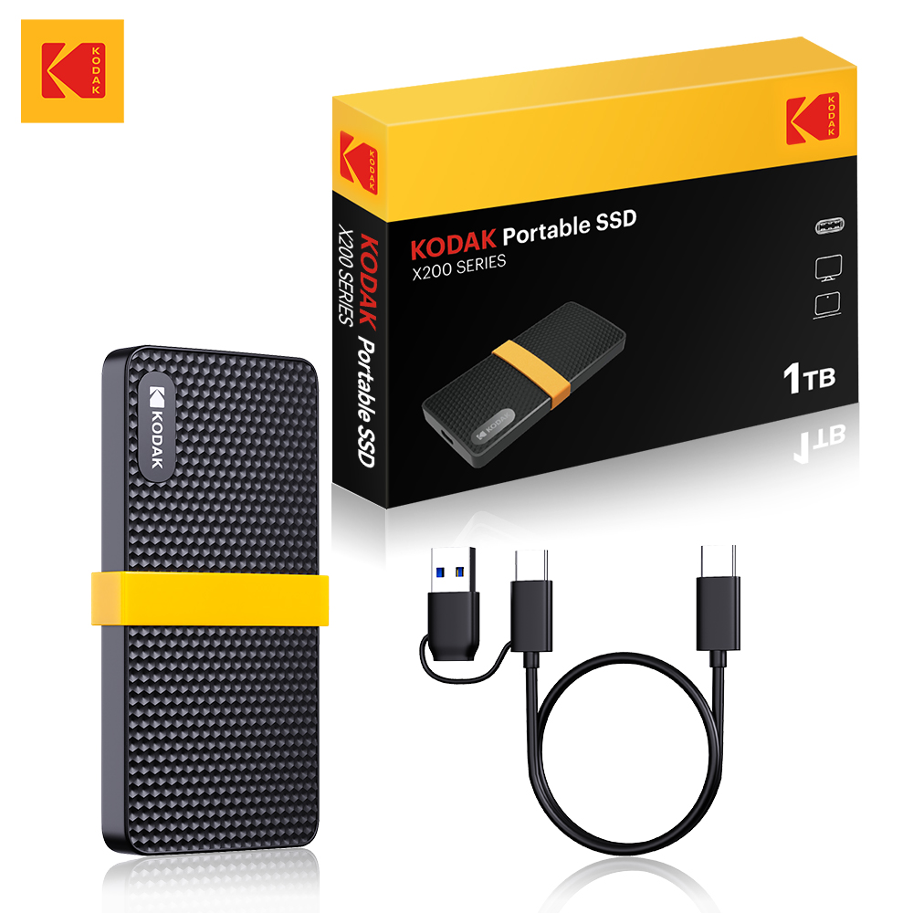 KODAK Externo SSD X200 Disco Duro USB3.1 GEN2 External Hard Drive