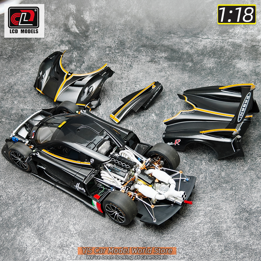 LCD Model 1/18 scale collection Pagani Huayra R Pearl white die