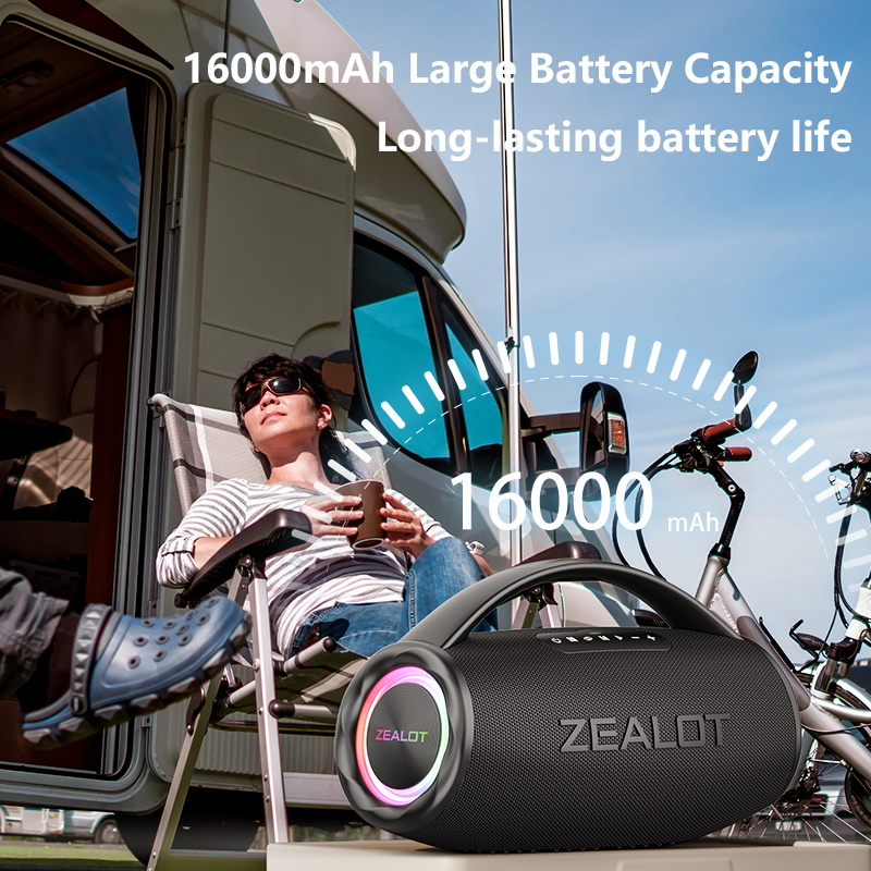 ZEALOT S97 80W Wireless speaker, Outdoor Portable Subwoofer