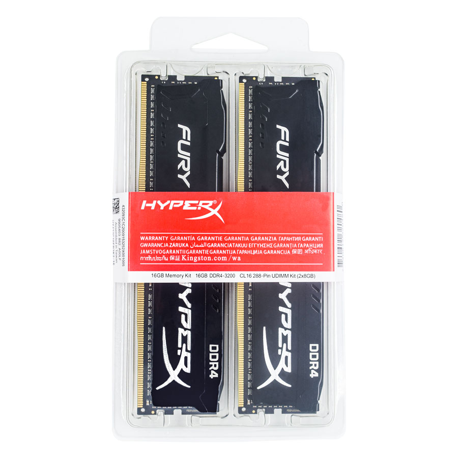 HyperX Fury Memoria DDR4 16GB (2x8GB) 32GB (2x16GB) Kit RAM