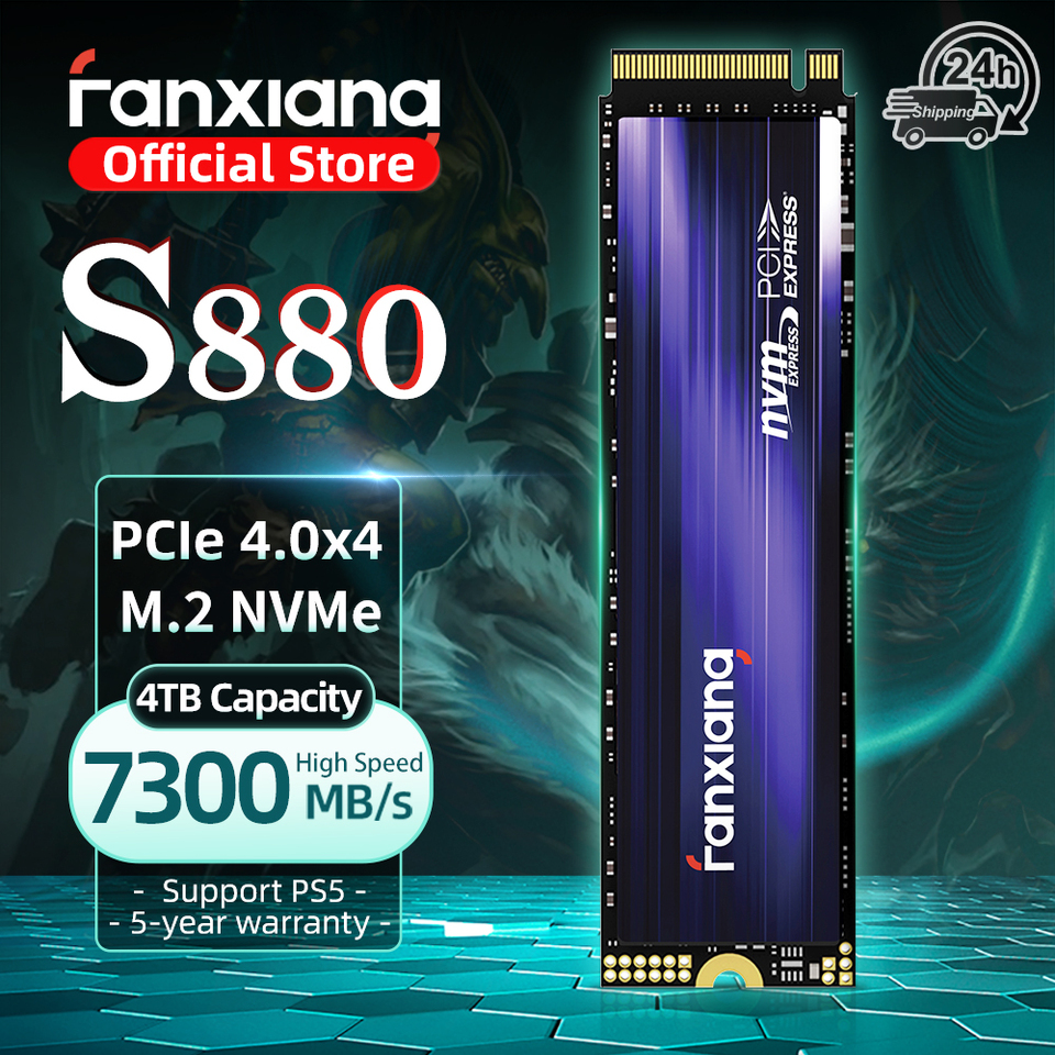 Fanxiang S880 M.2 SSD 7300MB/秒 1TB/2TB/4TB M.2 NVMe SSD ドライブ