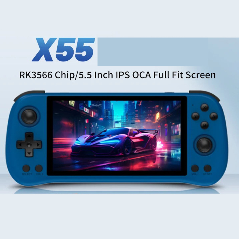 POWKIDDY X55 5.5インチ 1280*720 IPSスクリーン RK3566 携帯型ゲーム