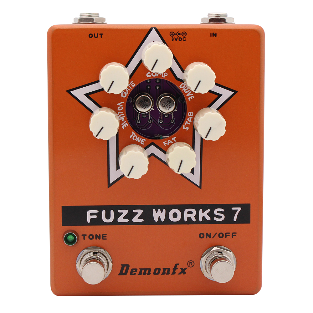 Demonfx Fuzz Works 7 Guitar Bass Effect Pedal Fuzz | eBay