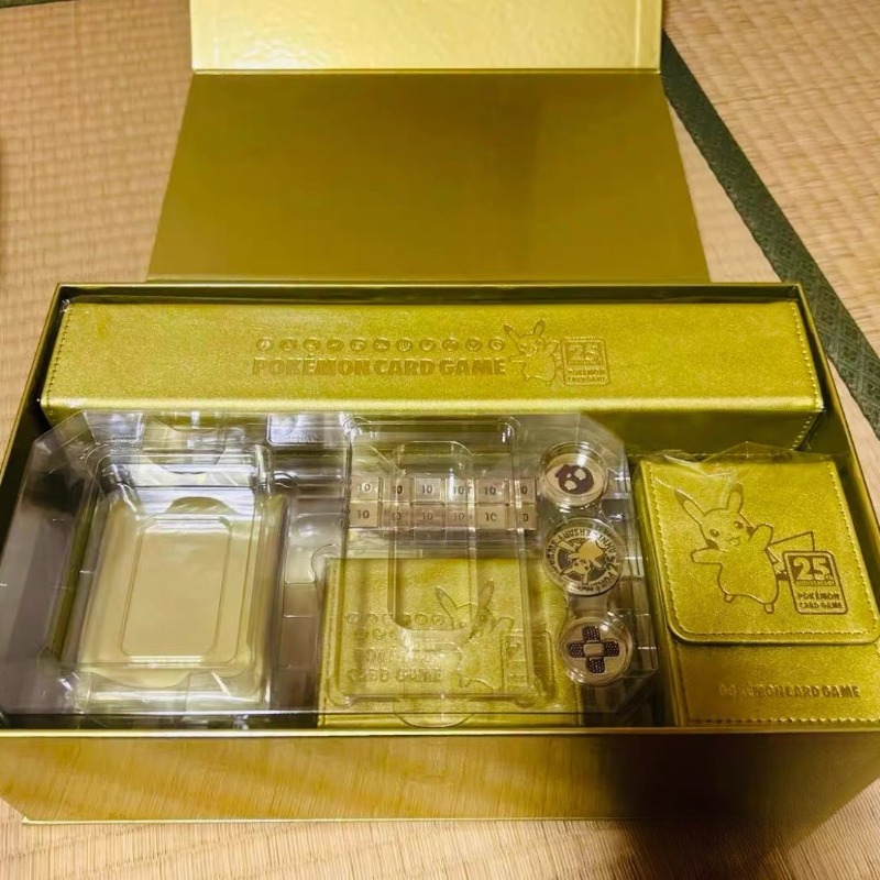 Original Pokemon PTCG 25th Anniversary Golden Gift Box Chinese