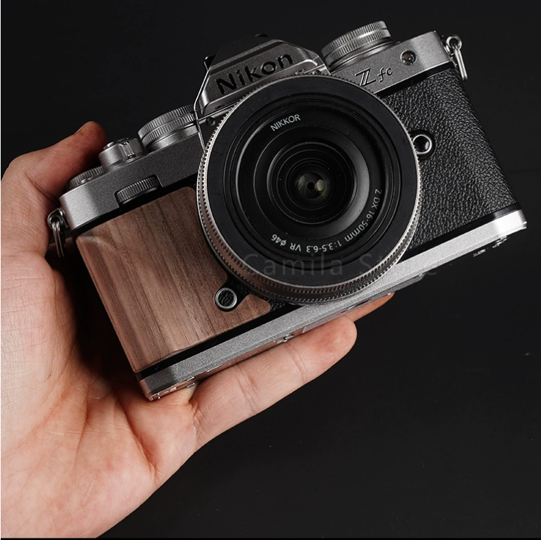 Nikon zfcカメラグリップ,頑丈な木材,ポータブル,交換用アクセサリー