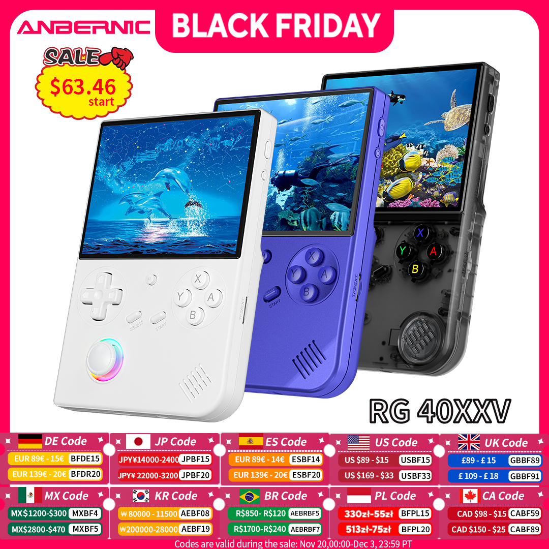 ANBERNIC RG 40XXV RG40XXV Handheld Game Console Linux 64 bit 4