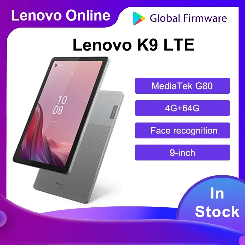 Global firmware Lenovo Pad K9 Tablet 9-inch Portable Tablet 4G+64G