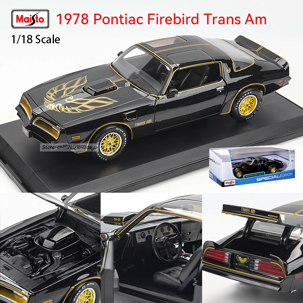 Maisto 1:18 1978 Pontiac Firebird Trans Am Brand Alloy Car Model