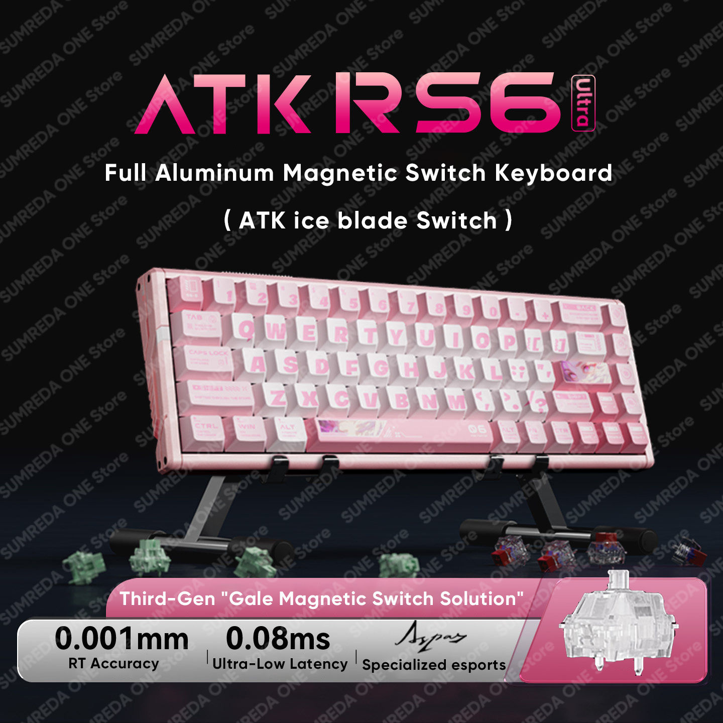 ATK RS6 ウルトラゲーミング磁気スイッチキーボード 0.005