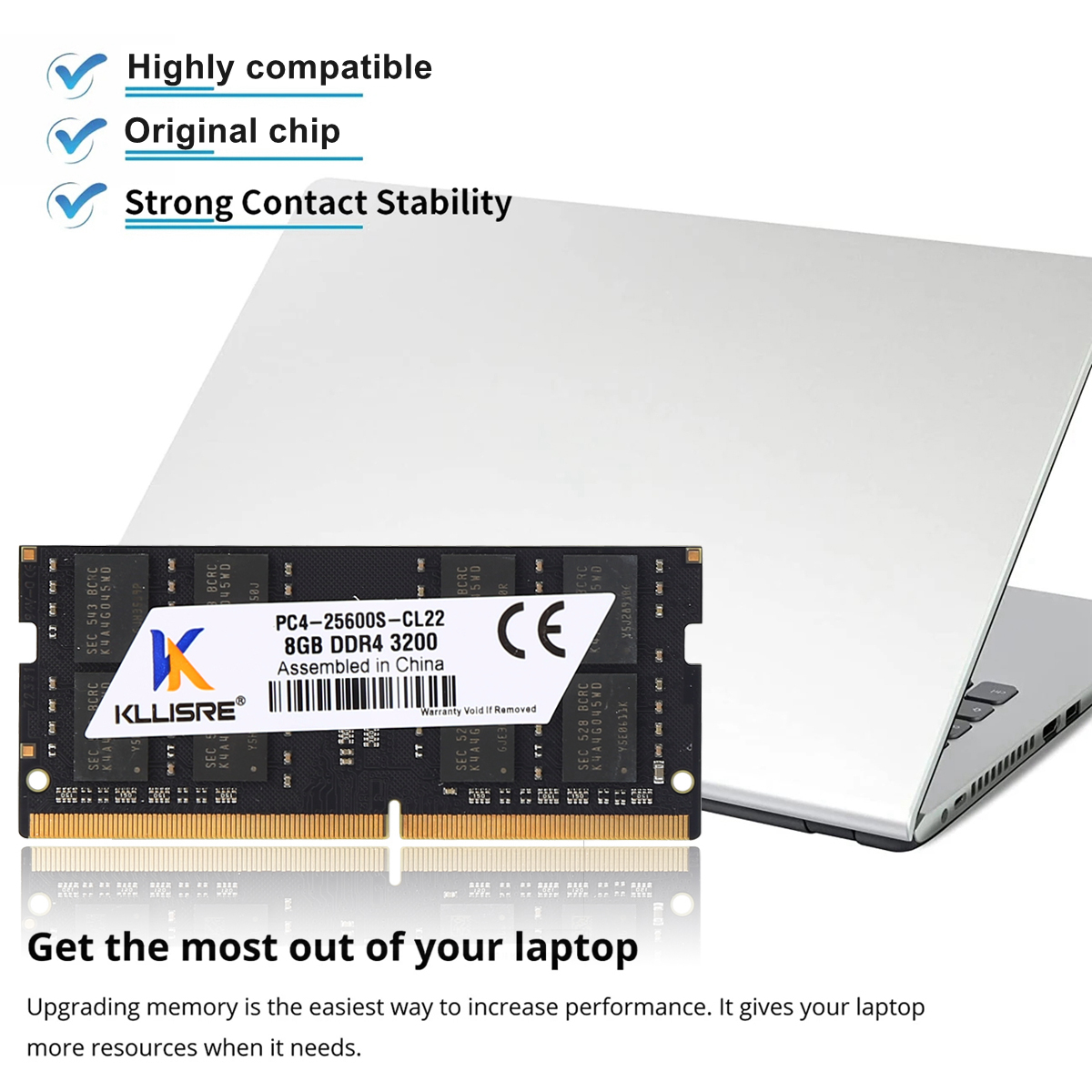 ラップトップ用Kllisre-ddr4 RAMメモリ、16GB、2666mhz、3200mhz