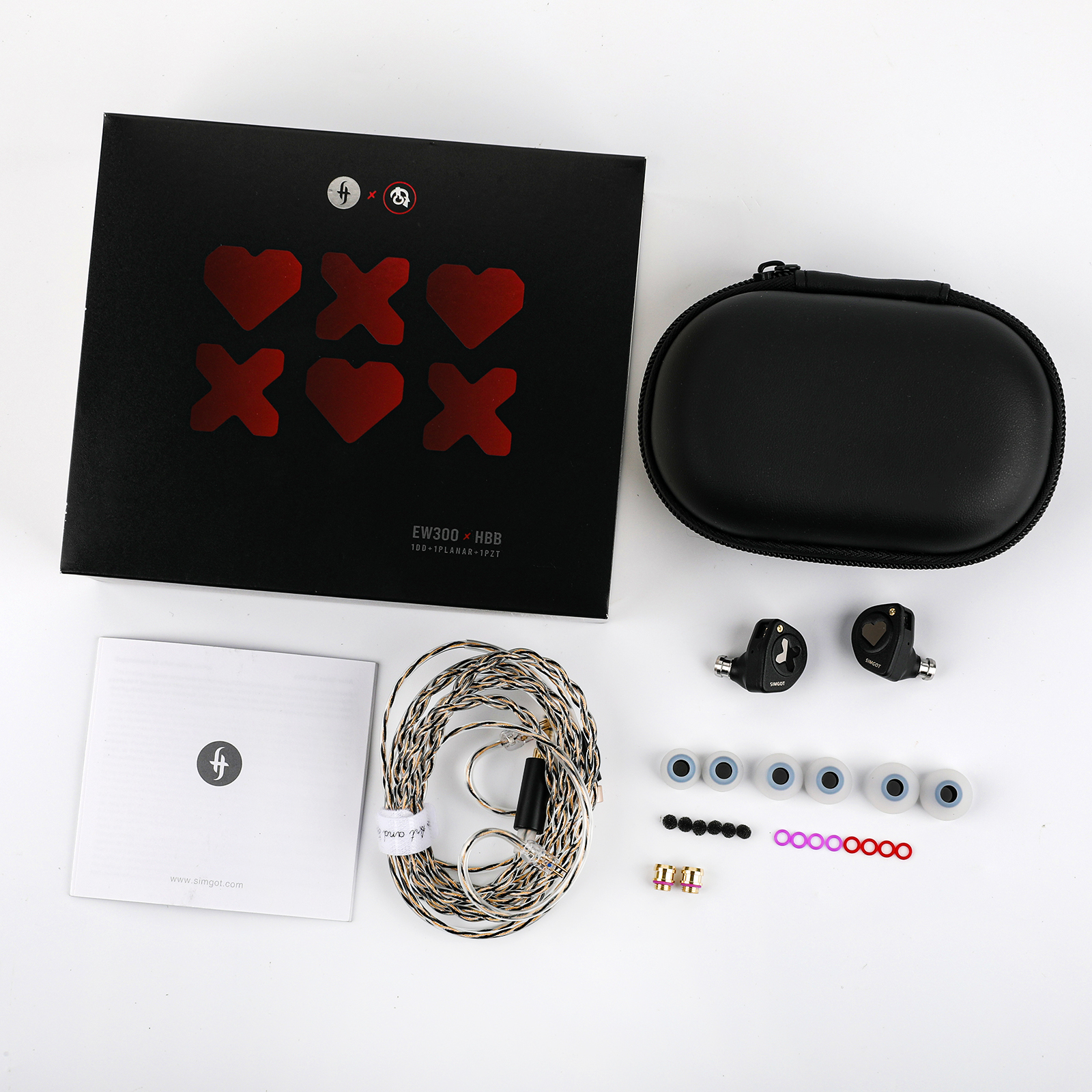 SIMGOT HBB EW300 1DD+1Planar+1PZT Hybrid Driver In Ear Monitor