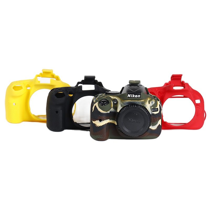 D5200 シリコーンアーマースキンカメラケースボディカバープロテクター