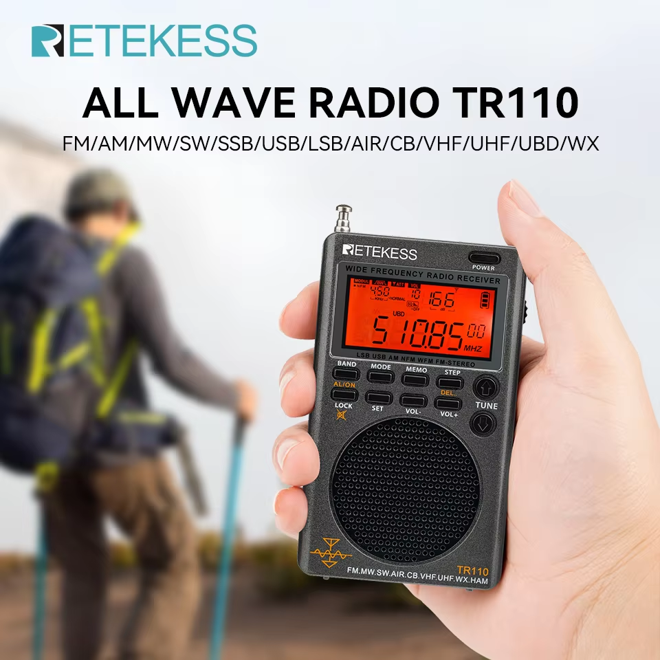 RETEKESS TR110 ラジオ ポータブルデジタルラジオ 短波ラジオ FM/SW/MW