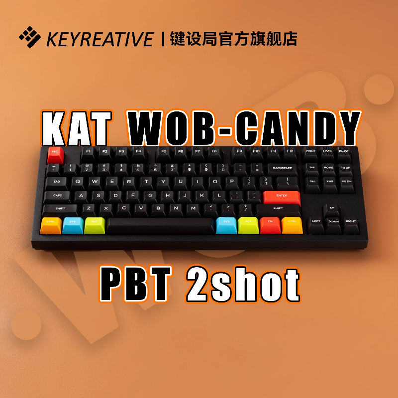 KAT-WOB-CANDY-TEXT&HHKB Keycaps Cust Two-color Injection Molding