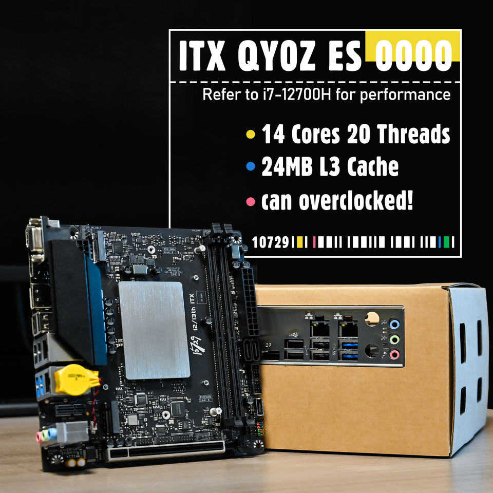 ノートブックCPUマザーボード,更新された12thマザーボード,10729,itx