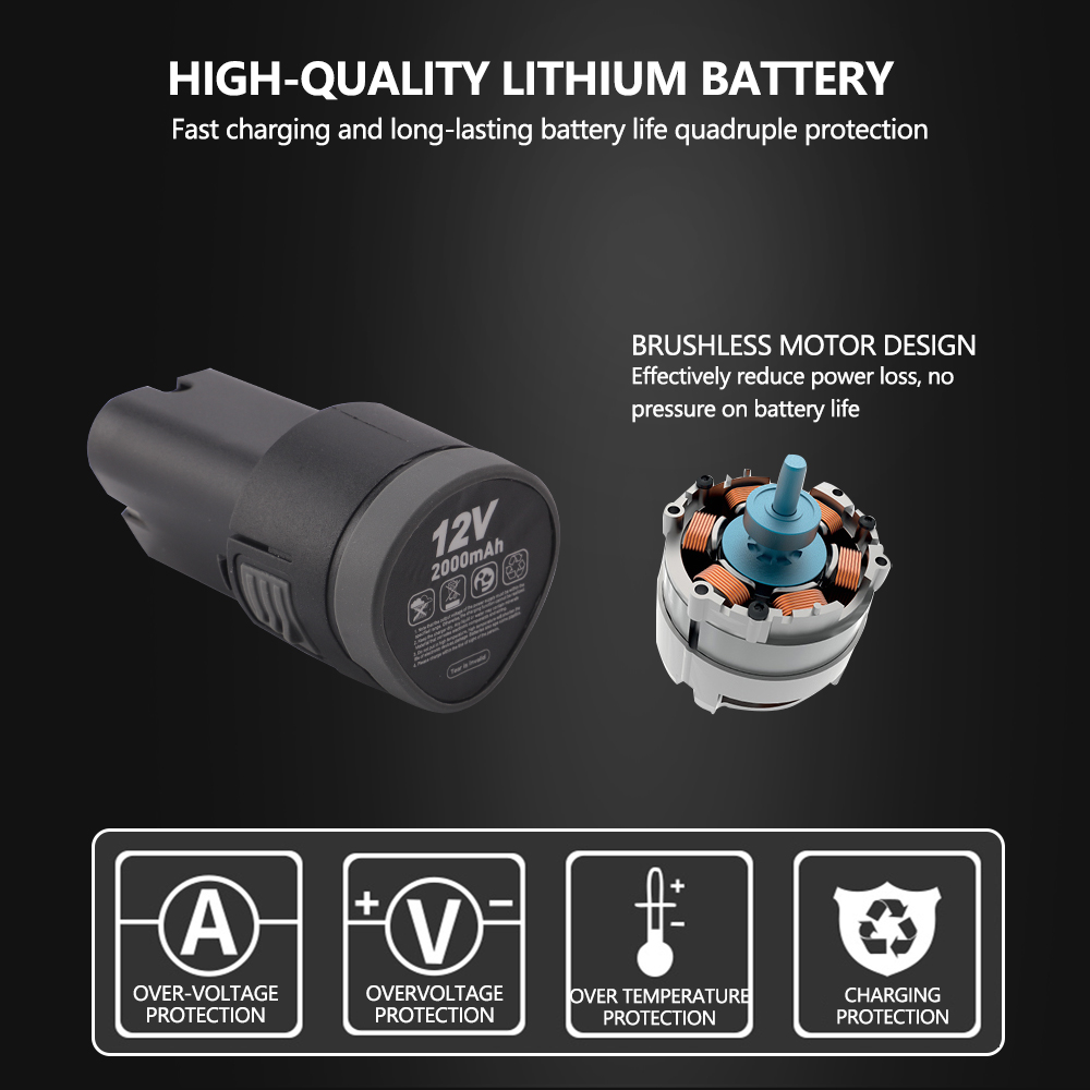 SPTA 12V 2000 mAh バッテリー コードレスミニポリッシャー ワックス