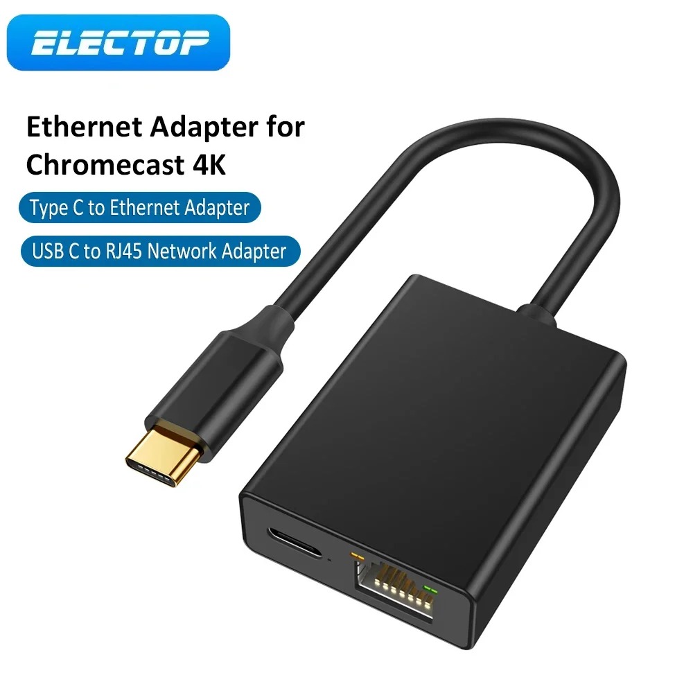 ELECTOP USB ネットワーク カード イーサネット アダプター Chromecast